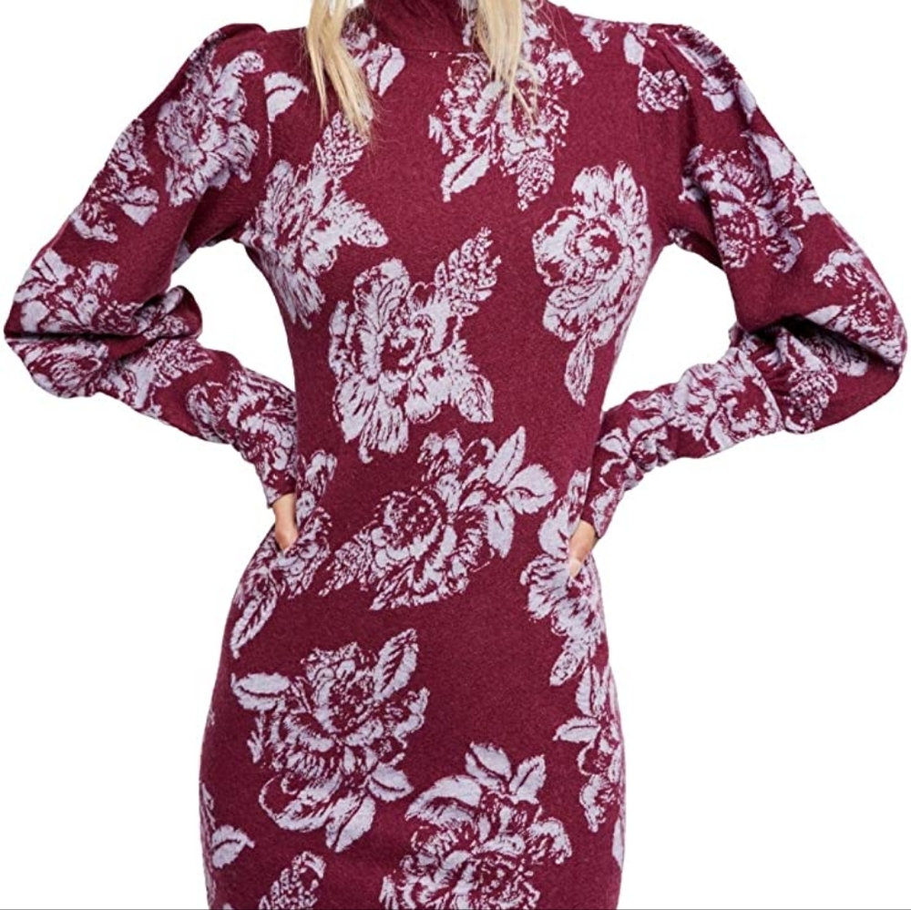 Free people Farrah dress plum xs